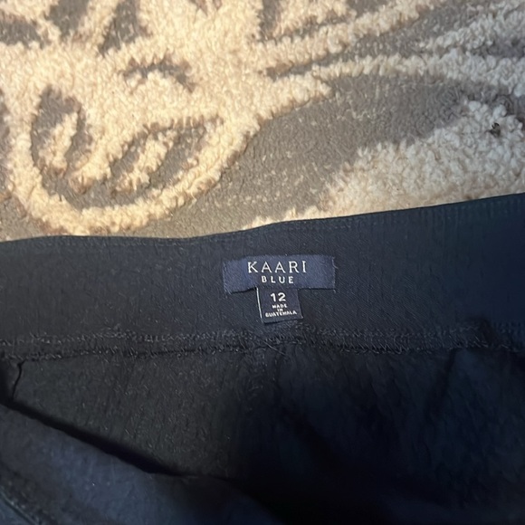Kaari blue elastic waist stretch pants. Size 12. Dressy or casual. Like new. - Picture 3 of 5